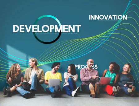 Technology Connect Development Network Process Concept