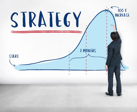 Strategy Report Analytics Progress Concept
