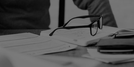 Senior Adult Application Form Eyeglasses Concept