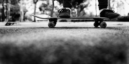 Skateboard Extreme Sport Standing Floor Concept
