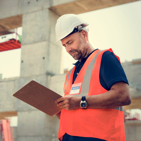Architecture Construction Safety First Career Concept