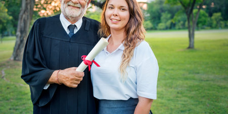 Graduation Celebration Success Certificate College Concept
