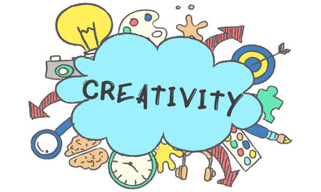 Creativity Ideas Design Thought Bubble Icon Concept