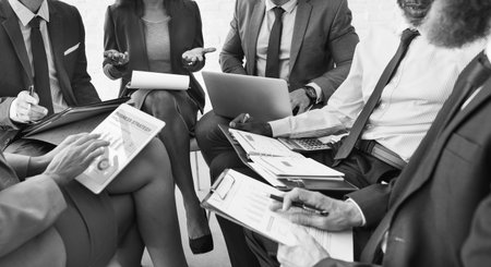 Business People Discussion Marketing Plan Meeting Concept