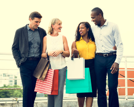 Woman Femininity Shopping Relax Concept
