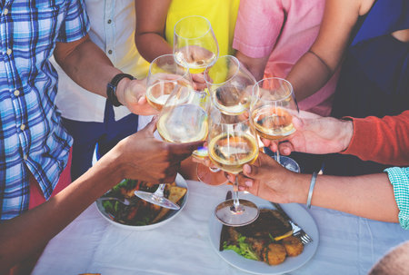 Group Of People Dining Concept
