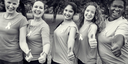Women Breast Cancer Support Charity Concept