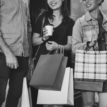 Group Of People Shopping Concept