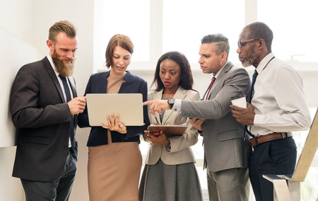 Business Team Working Research Planning Concept