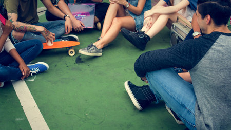 Friends Hipster Teenager Buddies Concept