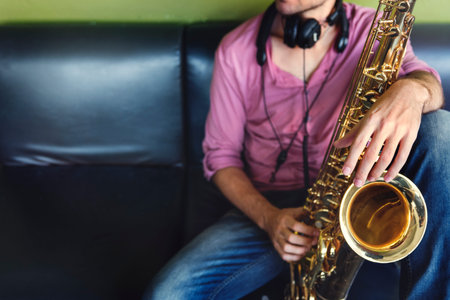 Saxophone Symphony Musician Jazz Instrument Concept