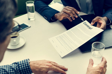 Business Discussion Talking Deal Concept