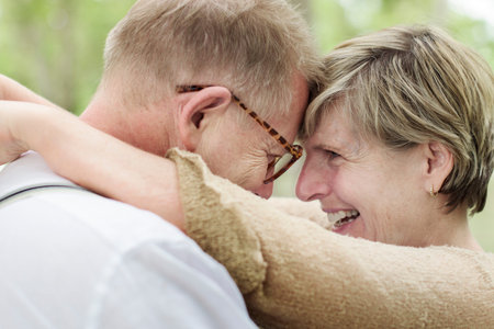 Elderly Senior Couple Romance Love Concept