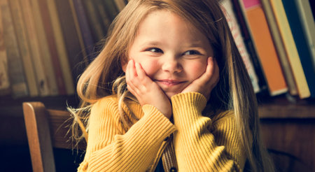 Charming Girl Smiling Cute Smiling Concept