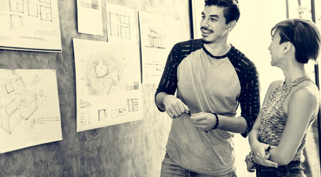 Design Studio Architect Creative Occupation Blueprint Concept