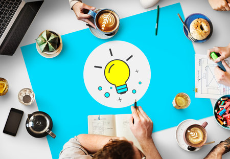Ideas Lightbulb Innovation Thinking Icon Concept