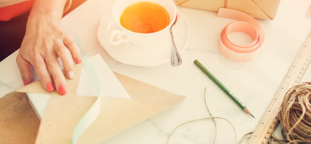 Gift Wrap Present Paper Cutter Handmade Concept
