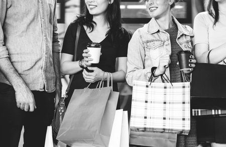 Group Of People Shopping Concept