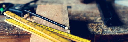 Carpenter Craftman Lumber Timber Woodwork Concept