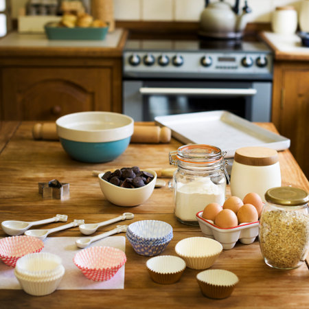 Kitchen Room Preparation Homemade Cooking Concept