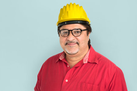 Man Cheerful Studio Portrait Concept