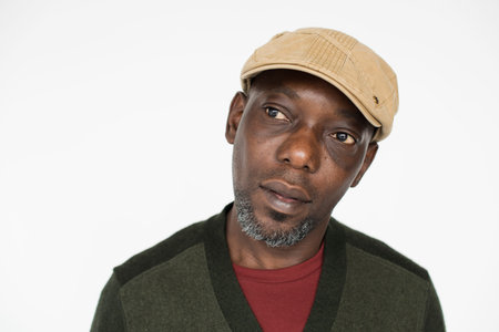 African Man Casual Portrait Photography Concept
