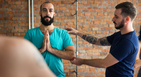 Yoga Practice Exercise Class Concept