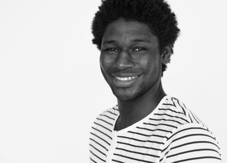 African Man Smiling Happiness Portrait Concept
