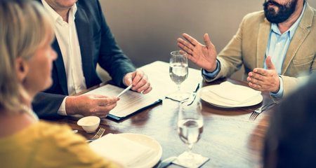 Business People Dining Together Concept