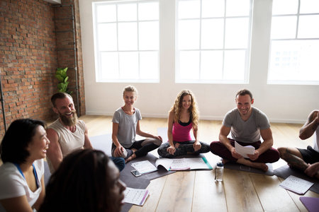 Exercise International Group Relaxation Fitness Concept