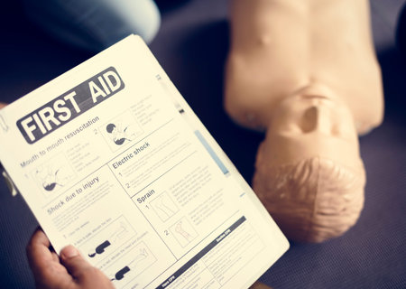 CPR First Aid Training Concept