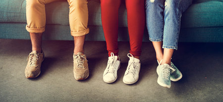 Group of People Diversity Legs Concept