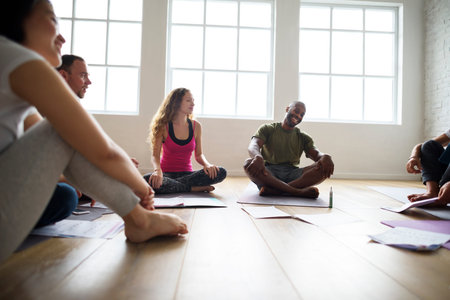 Exercise International Group Relaxation Fitness Concept
