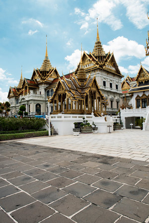 Thai Style Buddhist Temple Concept