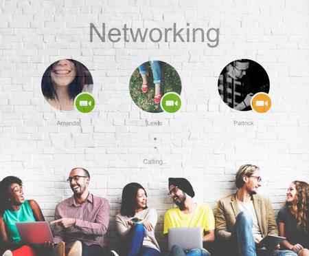 Conference Call Network Communication Concept