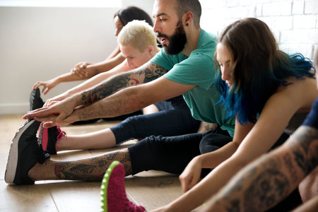 Yoga Practice Exercise Class Concept