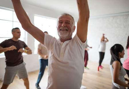 Diversity People Exercise Class Relax Concept