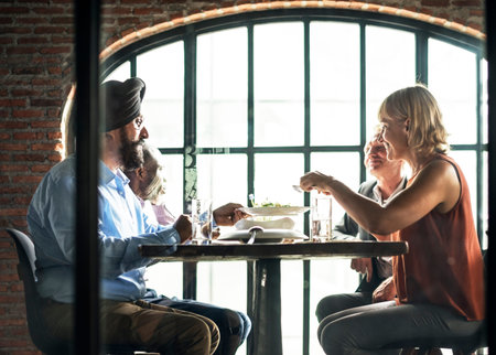 Business People Dining Together Concept