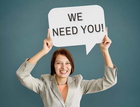 We Need You Message Concept
