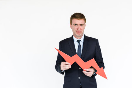 Business Male Financing Bank Concept