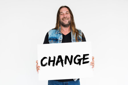 Man Smiling Happiness Change Development Portrait Concept