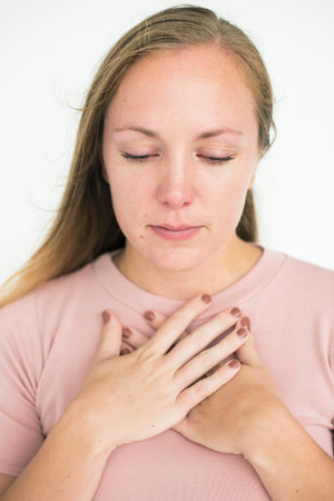 Woman Sad Crying Depress Portrait Concept