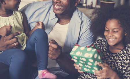 African Descent Family House Home Resting Living