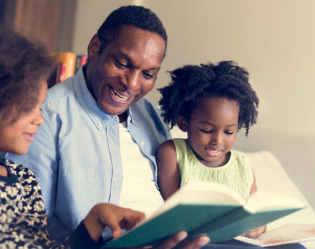 African Descent Family House Home Resting Living