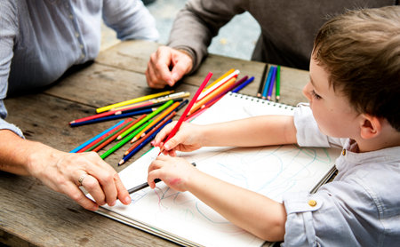 Color Pencil Drawing Art Hobby Grandson Leisure