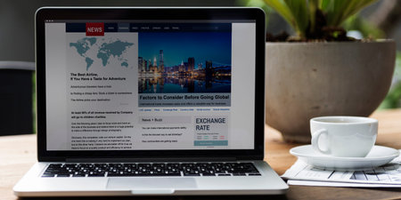 Digital Device Laptop Analysis Business Concept