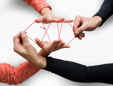 Hands Playing String Game Creativity