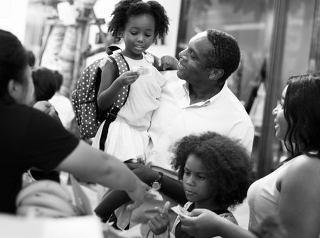 African Descent Family House Home Resting Living