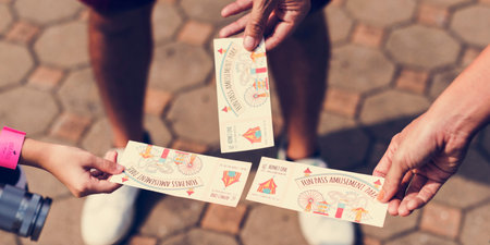 Amusement Park Passage Ticket Aerial View