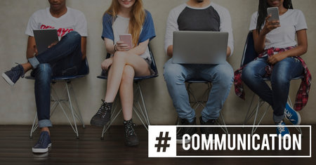 Communication Content Upload Hashtag Online